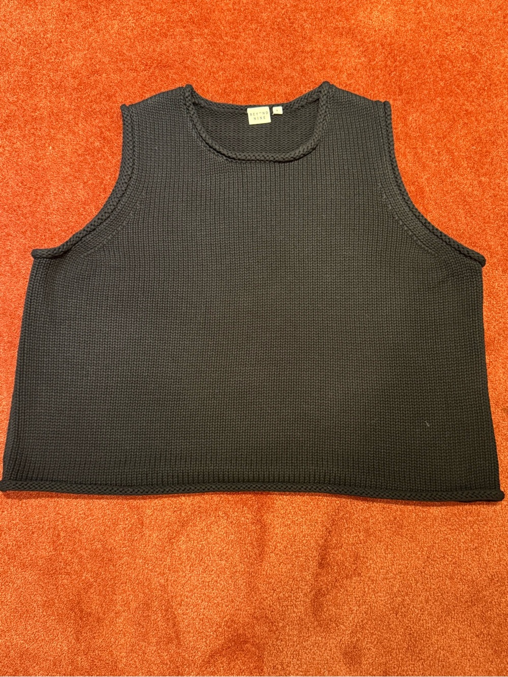 Beyond Nine Tyler Knitted Vest in Black - Picture 6 of 7